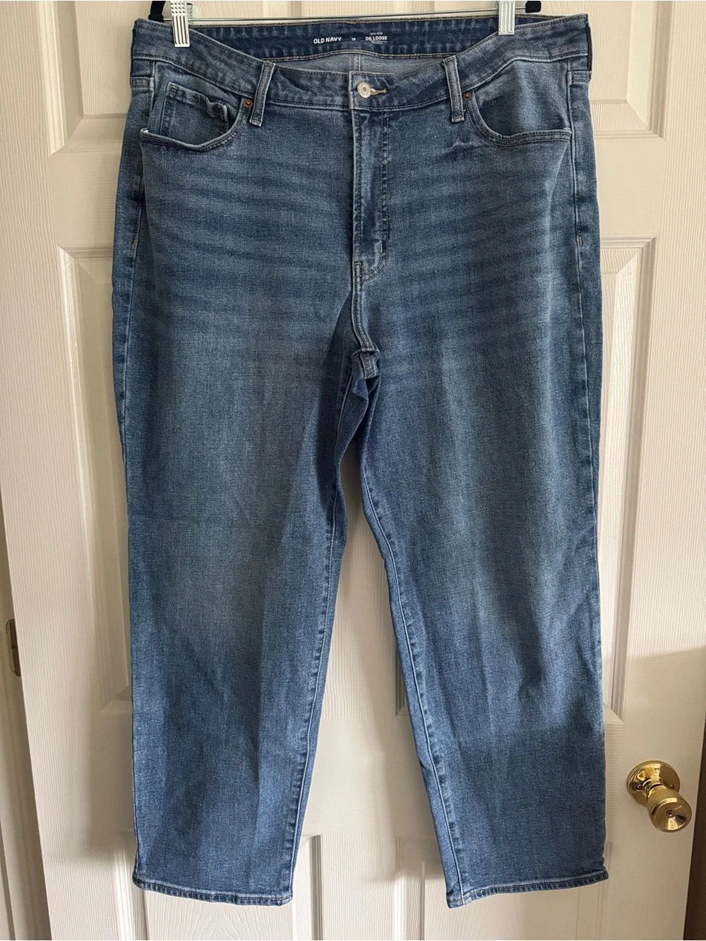 High-Rise OG Loose Jeans in Light Blue Wash | Old Navy, Size 18
